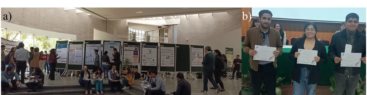 Sesión de carteles científicos y ganadores del concurso a mejores carteles del Capítulo Estudiantil SMCTSM