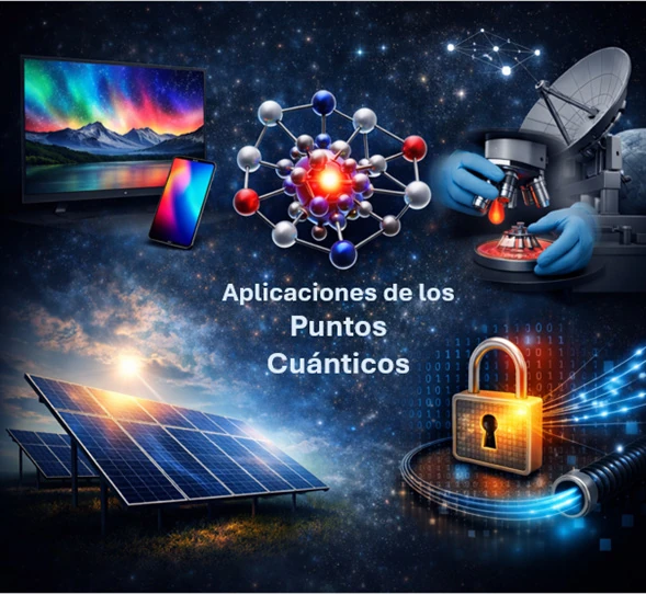 Aplicaciones de los puntos cuánticos en pantallas, energía solar, nanomedicina, comunicaciones y computación cuántica